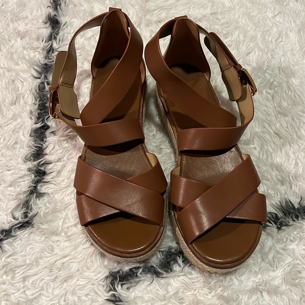 Michael Kors Brown Espadrille Sandles